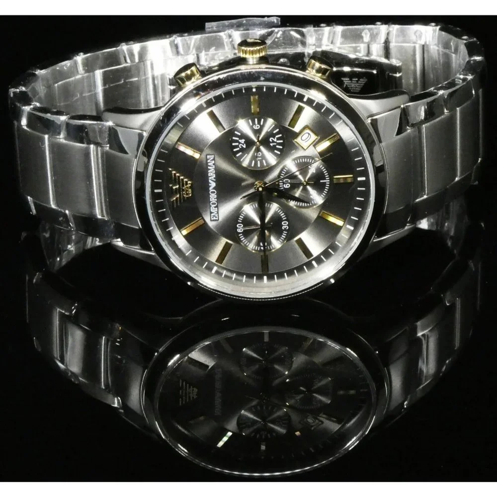 COPY - New Emporio Armani Men's Chronograph Silver - Picture 5 of 5